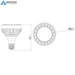 Ansen 33w PAR30-O LED clothing store only, 33W track spotlight, spotlight bulb, E27 screw port, efficient lighting.