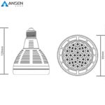 Ansen 40W PAR30 Spotlight LED bulb OSRAM Chip E27/E26 Beam Angle 24°, 36°, 180°,ETL